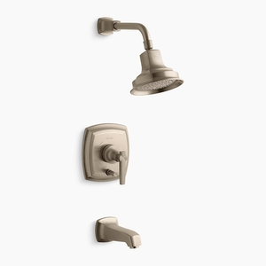 KT16233-4-BV/K11748-K-NA Margaux One Handle Tub & Shower Faucet - Vibrant Brushed Bronze KT16233-4-BV/K11748-K-NA Margaux One Handle Tub & Shower Faucet - Vibrant Brushed Bronze