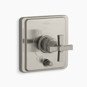 KT98757-3A-BN Pinstripe Non-Thermostatic Valve Trim Trim Kit - Vibrant Brushed Nickel