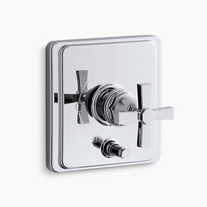 KT98757-3A-CP Pinstripe Non-Thermostatic Valve Trim Trim Kit - Polished Chrome