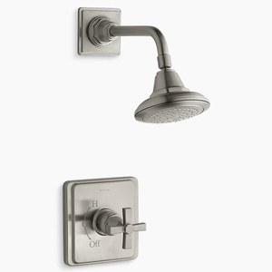 KTS13134-3A-BN Pinstripe Shower Faucet Trim Trim Kit - Vibrant Brushed Nickel