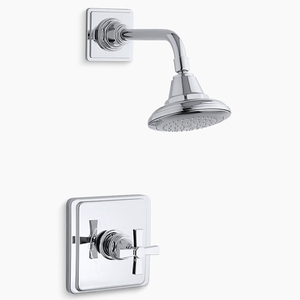 KTS13134-3A-CP Pinstripe Shower Faucet Trim Trim Kit - Polished Chrome