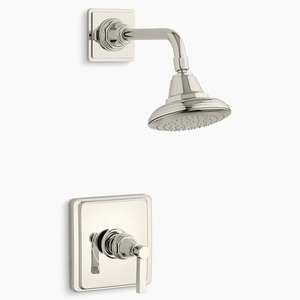 KTS13134-4A-SN Pinstripe Shower Faucet Trim Trim Kit - Vibrant Polished Nickel