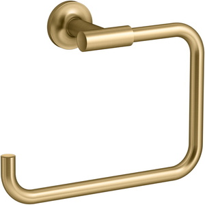 K14441-2MB Purist Towel Ring Bathroom Accessory - Vibrant Brushed Moderne Brass