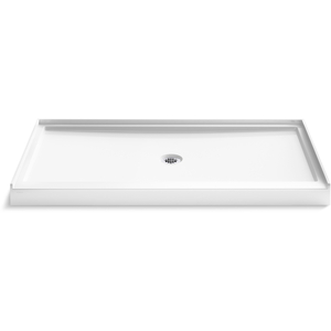 K44160-HW1 Stoneridge Single Threshold 48'' and Larger Shower Base - Honed White
