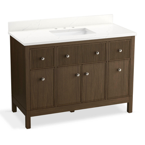 K35021-DAK Malin by Studio McGee Over 45" Bathroom Vanity - Draper Oak