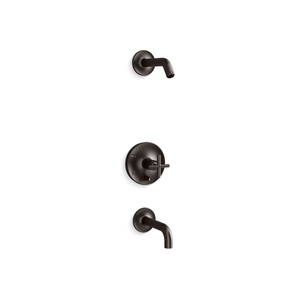 KT14421-3L-BGP Purist Tub & Shower Faucet Trim Trim Kit - Vibrant Brushed Graphite
