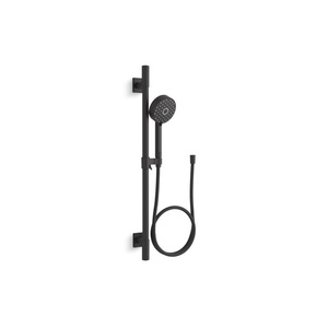 K99242-Y-BL Awaken Hand Held Shower - Slide Bar Mount Shower Accessory - Matte Black K99242-Y-BL Awaken Hand Held Shower - Slide Bar Mount Shower Accessory - Matte Black