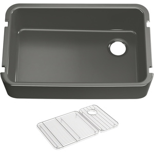 K24268-58 Ironridge Apron Front / Specialty Sink Kitchen Sink - Thunder Grey K24268-58 Ironridge Apron Front / Specialty Sink Kitchen Sink - Thunder Grey