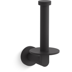 K73148-BL Composed Paper Holder Bathroom Accessory - Matte Black