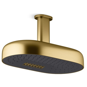 K26295-G-2MB Statement Shower Head Shower Accessory - Vibrant Brushed Moderne Brass