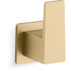 K26636-2MB Honesty Robe Hook Bathroom Accessory - Vibrant Brushed Moderne Brass K26636-2MB Honesty Robe Hook Bathroom Accessory - Vibrant Brushed Moderne Brass
