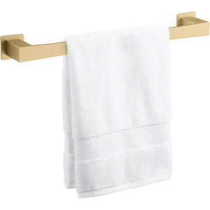 K26633-2MB Honesty Towel Bar Bathroom Accessory - Vibrant Brushed Moderne Brass K26633-2MB Honesty Towel Bar Bathroom Accessory - Vibrant Brushed Moderne Brass