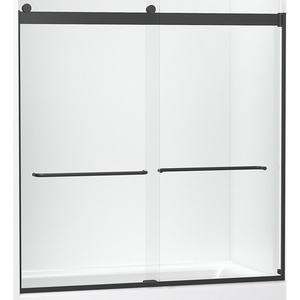 K706004-L-BL Levity Tub & Shower - Sliding Shower Door - Matte Black