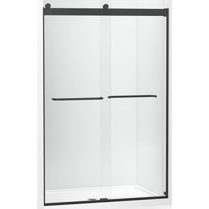K706014-L-BL Levity Shower Door - Sliding Shower Door - Matte Black