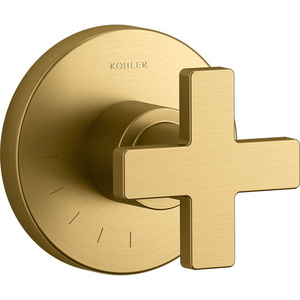 KT73135-3-2MB Composed Volume Control Valve Trim Trim Kit - Vibrant Brushed Moderne Brass