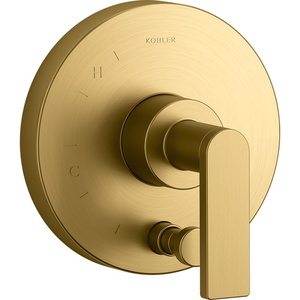 KT73117-4-2MB Composed Non-Thermostatic Valve Trim Trim Kit - Vibrant Brushed Moderne Brass