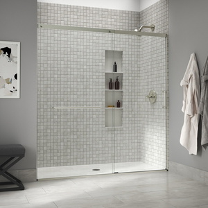 K707617-8L-MX Elate Shower Door - Sliding Shower Door - Anodized Matte Nickel