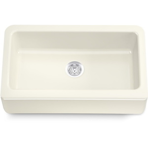 K28668-96 Elmbrook Apron Front / Specialty Sink Kitchen Sink - Biscuit