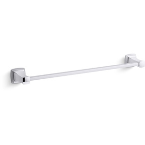 K27410-CP Riff Towel Bar Bathroom Accessory - Polished Chrome