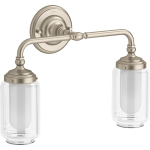 K72582-BVL Artifacts 2 Bulb Bathroom Lighting - Brushed Bronze