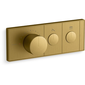 K26346-9-2MB Anthem Thermostatic / Volume Control Trim Trim Kit - Vibrant Brushed Moderne Brass K26346-9-2MB Anthem Thermostatic / Volume Control Trim Trim Kit - Vibrant Brushed Moderne Brass