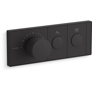 K26346-9-BL Anthem Thermostatic / Volume Control Trim Trim Kit - Matte Black