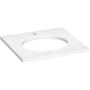 K28247-EST Silestone Vanity Top Bathroom Vanity - ET Statuario K28247-EST Silestone Vanity Top Bathroom Vanity - ET Statuario