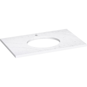 K28251-EST Silestone Vanity Top Bathroom Vanity - ET Statuario K28251-EST Silestone Vanity Top Bathroom Vanity - ET Statuario