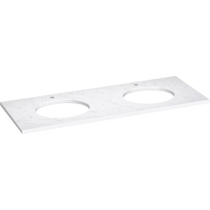 K28259-EST Silestone Vanity Top Bathroom Vanity - ET Statuario K28259-EST Silestone Vanity Top Bathroom Vanity - ET Statuario