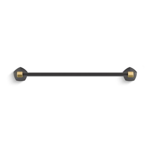 K27060-BMB Occasion Towel Bar Bathroom Accessory - Matte Black / Moderne Brass K27060-BMB Occasion Towel Bar Bathroom Accessory - Matte Black / Moderne Brass