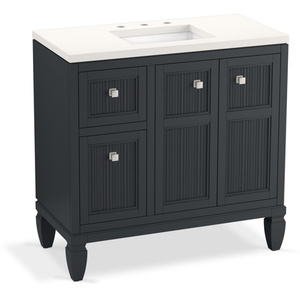 K33537-ASB-1WX Hearthaven 31" to 44" Bathroom Vanity - Slate Grey K33537-ASB-1WX Hearthaven 31" to 44" Bathroom Vanity - Slate Grey