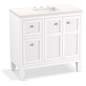 K33537-ASB-0 Hearthaven 31" to 44" Bathroom Vanity - White K33537-ASB-0 Hearthaven 31" to 44" Bathroom Vanity - White