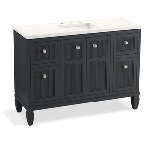 K33538-ASB-1WX Hearthaven Over 45" Bathroom Vanity - Slate Grey K33538-ASB-1WX Hearthaven Over 45" Bathroom Vanity - Slate Grey