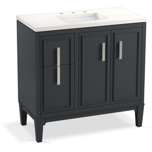 K33545-ASB-1WX Southerk 31" to 44" Bathroom Vanity - Slate Grey