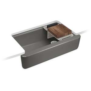 K28874-58 Tempered Apron Front / Specialty Sink Kitchen Sink - Thunder Grey K28874-58 Tempered Apron Front / Specialty Sink Kitchen Sink - Thunder Grey
