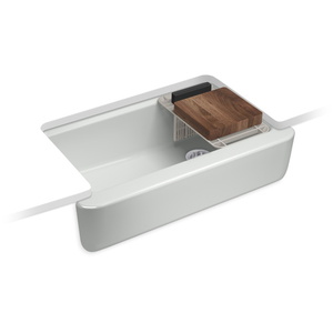 K28874-95 Tempered Apron Front / Specialty Sink Kitchen Sink - Ice Grey K28874-95 Tempered Apron Front / Specialty Sink Kitchen Sink - Ice Grey