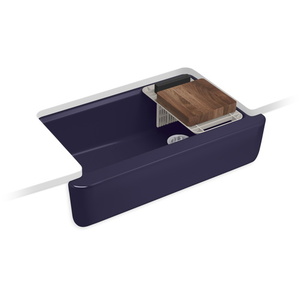 K28874-DGB Tempered Apron Front / Specialty Sink Kitchen Sink - Indigo Blue K28874-DGB Tempered Apron Front / Specialty Sink Kitchen Sink - Indigo Blue