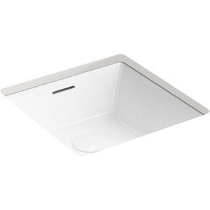 K21056-0 Brazn Undermount Style Bathroom Sink - White