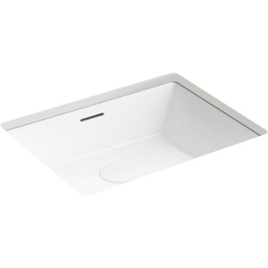 K21058-0 Brazn Undermount Style Bathroom Sink - White