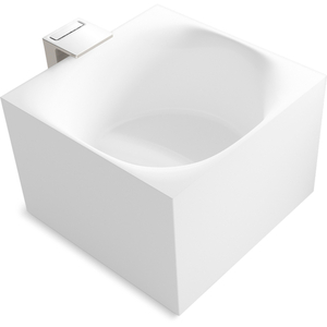 K31405-PFET-HW1 Stillness Experience Unique Size Soaking Tub - Honed White