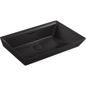 K21060-HB1 Brazn Vessel Style Bathroom Sink - Honed Black