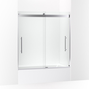 K702419-L-SHP Levity Plus Shower Door - Sliding Shower Door - Bright Polished Silver