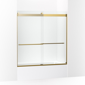 K702426-L-2MB Levity Plus Shower Door - Sliding Shower Door - Vibrant Brushed Moderne Brass K702426-L-2MB Levity Plus Shower Door - Sliding Shower Door - Vibrant Brushed Moderne Brass