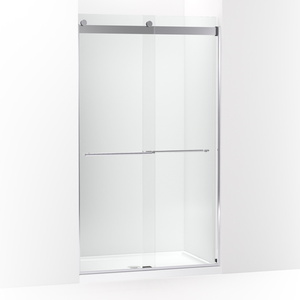 K702428-L-SHP Levity Plus Shower Door - Sliding Shower Door - Bright Polished Silver K702428-L-SHP Levity Plus Shower Door - Sliding Shower Door - Bright Polished Silver