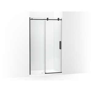 K701695-L-BL Composed Shower Door - Sliding Shower Door - Matte Black