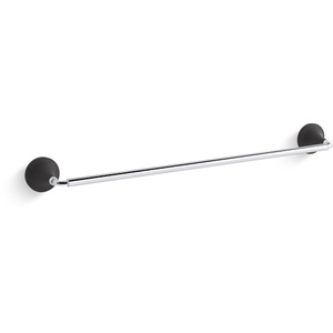 K27426-CBL Tone Towel Bar Bathroom Accessory - Polished Chrome/Matte Black K27426-CBL Tone Towel Bar Bathroom Accessory - Polished Chrome/Matte Black