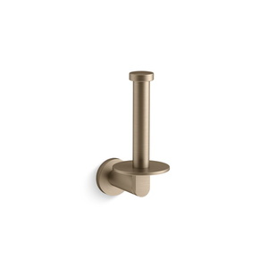 K73148-BV Composed Paper Holder Bathroom Accessory - Vibrant Brushed Bronze