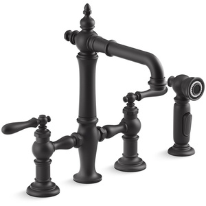 K76520-4-BL Artifacts Widespread Bar Faucet - Matte Black