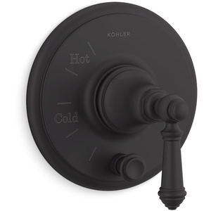 KT72768-4-BL Artifacts Non-Thermostatic Valve Trim Trim Kit - Matte Black