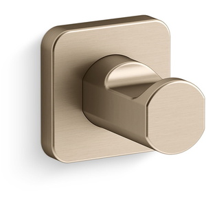 K23529-BV Parallel Robe Hook Bathroom Accessory - Vibrant Brushed Bronze K23529-BV Parallel Robe Hook Bathroom Accessory - Vibrant Brushed Bronze